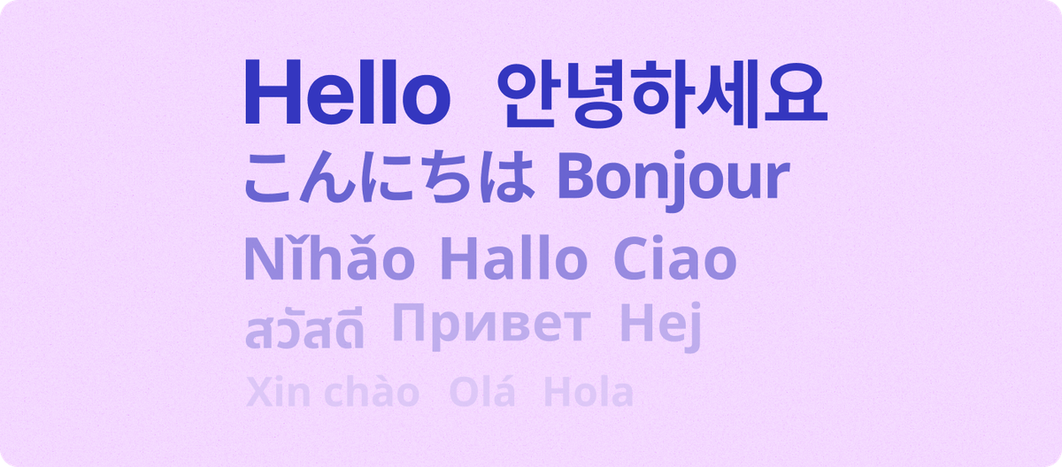 Multilingual Support